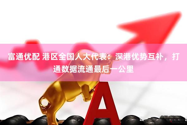 富通优配 港区全国人大代表:深港优势互补,打通数据流通最后一公里