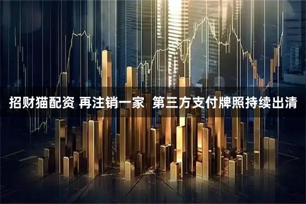 招财猫配资 再注销一家 第三方支付牌照持续出清