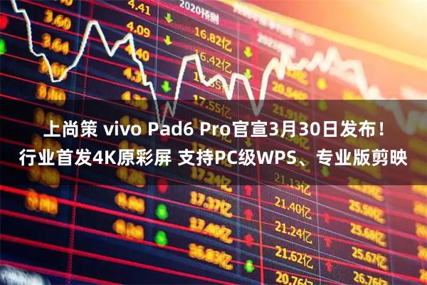 上尚策 vivo Pad6 Pro官宣3月30日发布！行业首发4K原彩屏 支持PC级WPS、专业版剪映